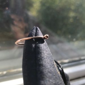 Mejuri solid 14k rose gold sphere ring